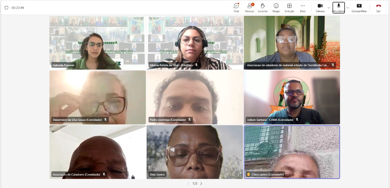 CAMA realiza de capacitação em MTR/SINIR com associações e cooperativas